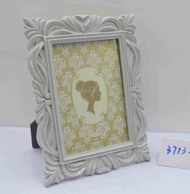 Antique Old Champagne Gold Polyresin Photo Frame Classic Baroque Crown Pattern